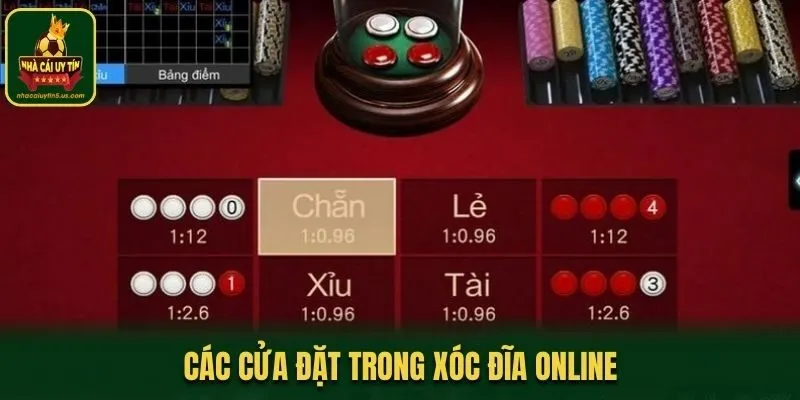 Các cửa đặt trong xóc đĩa online