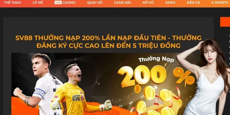 Thưởng 200% lần nạp đầu siêu hời